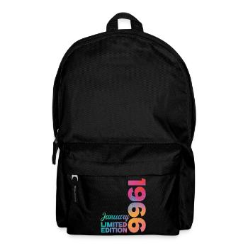 Birthday January 1966 Born in January Gift - Backpack - black - Front