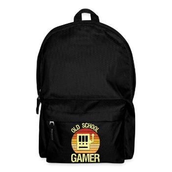 Old School Gamer Love Vintage 80s 90s Arcade - Backpack - black - Front