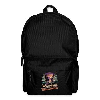 Wanderfreude unter dem Weihnachtsbaum - Rucksack - Schwarz - Vorne