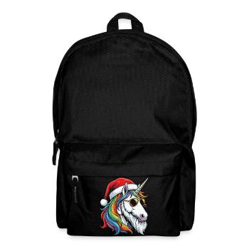 Santa Unicorn Xmas Magic Christmas - Backpack - black - Front