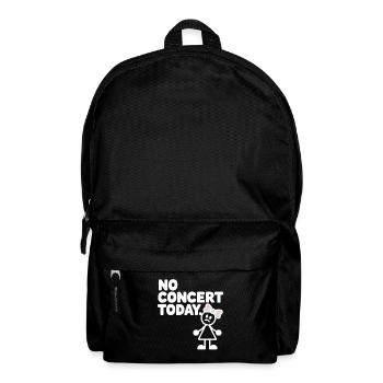 No Concert Today Sad Concert Fan - Backpack - black - Front