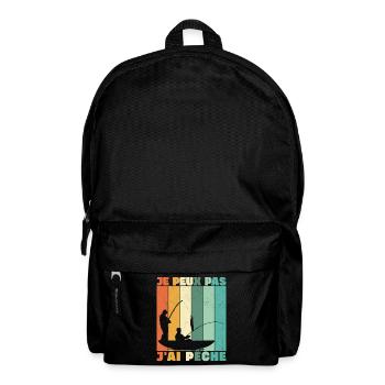 Je Peux Pas J'ai Pêche - Sac à dos - noir - Devant