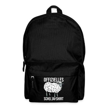 Chemise de nuit officielle Mouton endormi - Sac à dos - noir - Devant