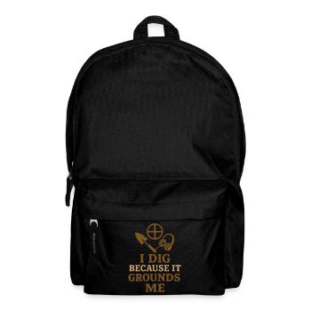 Introverted metal detector hobbyist - Backpack - black - Front
