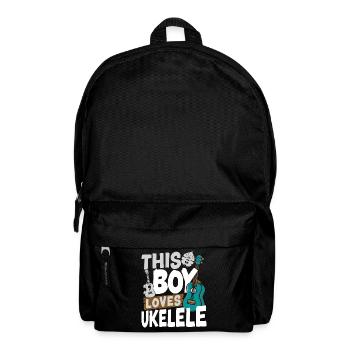 Hawaiian Ukulele Uke Boy This Boy - Rucksack - Schwarz - Vorne