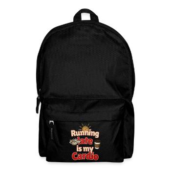 Running late is my Cardio - Rucksack - Schwarz - Vorne