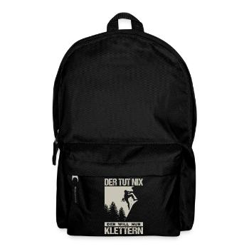 Bouldern Geschenke Klettern Kletterer Boulderer - Rucksack - Schwarz - Vorne