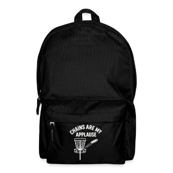 Ketten Sind Mein Applaus Discgolf - Rucksack - Schwarz - Vorne