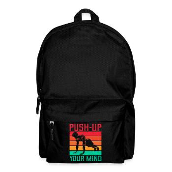 Les passionnés de fitness font monter vos cerveaux de calistnie - Sac à dos - noir - Devant