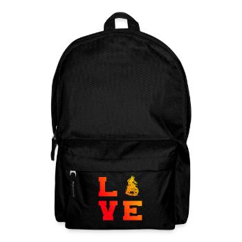 Compact motocross design for motocross - Backpack - black - Front