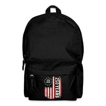 1776 bis 2026 USA 250 Jahre amerikanischer Stolz - Rucksack - Schwarz - Vorne