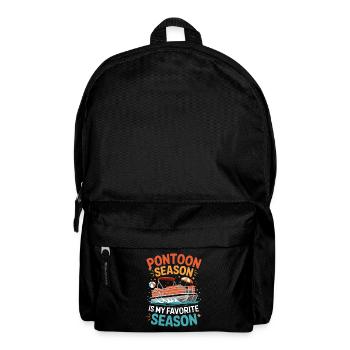 Pontoon Season Is My Favorite Season Funnier - Backpack - black - Front