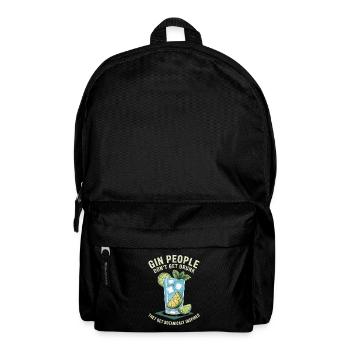 Gin People Don't Get Drunk Botanicaly Inspired - Backpack - black - Front