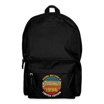 Légende Née en Février 1996 Anniversaire 30 ans  - Sac à dos - noir - Devant