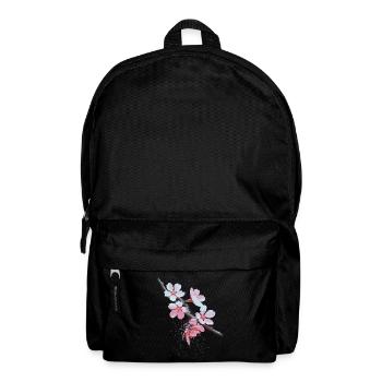 Cherry Blossoms Glitch Art Branch - Backpack - black - Front
