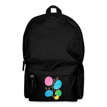 Minimalist Floral Graphic, Boho Summer - Backpack - black - Front