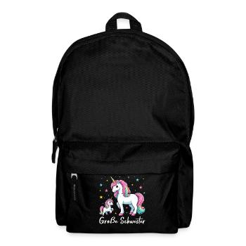 Big Sister Unicorn Lover Older Babe - Backpack - black - Front