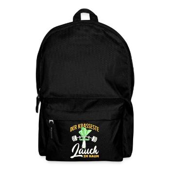 Gewichtheber DER KRASSESTE LAUCH IM GYM Lustig - Rucksack - Schwarz - Vorne