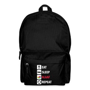 Eat Sleep Alaaf Repeat - Karneval, Fastnacht - Rucksack - Schwarz - Vorne