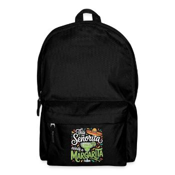 Cette señorita a besoin d’une margarita - Sac à dos - noir - Devant
