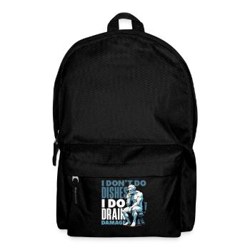 Toilettenverstopfungsmeister Lustiges - Rucksack - Schwarz - Vorne