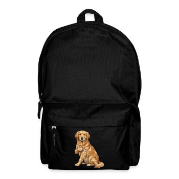 Goldener Papa-Herz-Retriever - Rucksack - Schwarz - Vorne