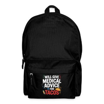 Medical advice for tacos - Backpack - black - Front