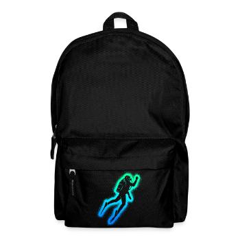 Taucher Tauch Kinder Herren Jungen Tauchen - Rucksack - Schwarz - Vorne