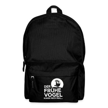 The early bird can me! - Backpack - black - Front