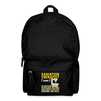  Radiation Protection Radiology Tech Oncology - Backpack - black - Front