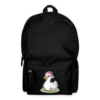 GANS VEGANE WEIHNACHTEN  - Rucksack - Schwarz - Vorne