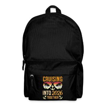 Cruising Into 2026 Together New Years Party Family - Rucksack - Schwarz - Vorne
