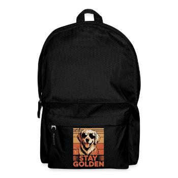 Golden Labrador Retriever Stay Golden - Backpack - black - Front