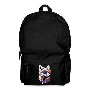 Polarfuchs Schneefuchs Eisfuchs Süßer Weißer Fuchs - Rucksack - Schwarz - Vorne