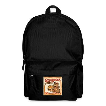 Burgers Biggest In Town Retro Bären Hunger - Rucksack - Schwarz - Vorne