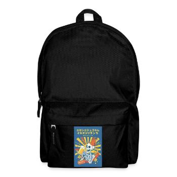 Silvester 2026 Skeleton Party Feier - Rucksack - Schwarz - Vorne