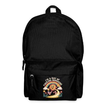 Ich bin ein verdammter Sonnenstrahl - Rucksack - Schwarz - Vorne