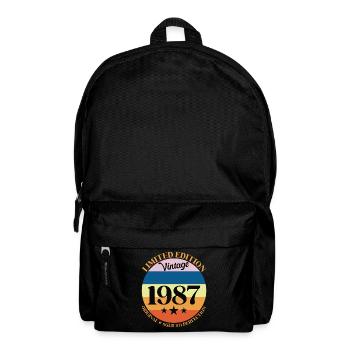 1987 Vintage Birthday Gift 87 - Backpack - black - Front