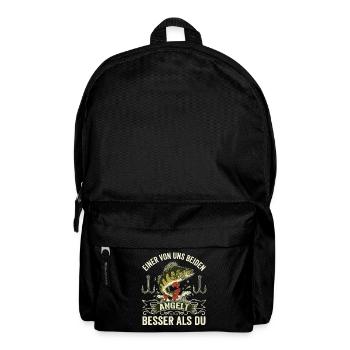 "Better Than You" – Funny Perch Angler Shirt - Backpack - black - Front