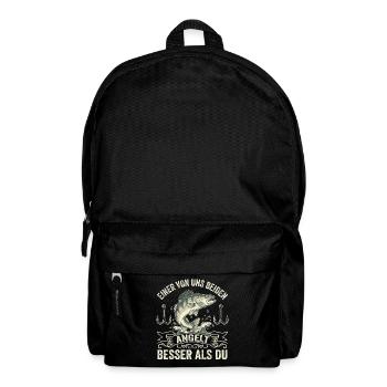 "Better Than You" – Funny Zander Angler Shirt - Backpack - black - Front