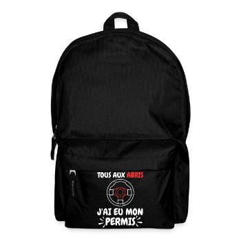 Young Driver All Shelters I Got My License - Backpack - black - Front