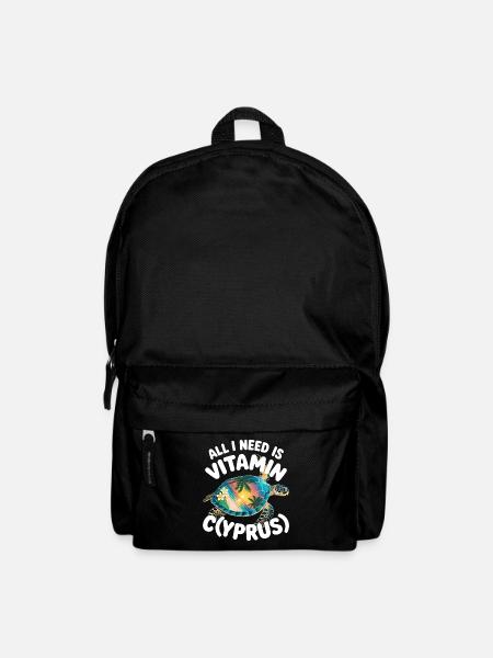 Zypern All I Need Is Vitamin Cyprus Zypern Flagge - Rucksack - Schwarz