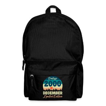 Birthday December 2000 Birthday Gift - Backpack - black - Front
