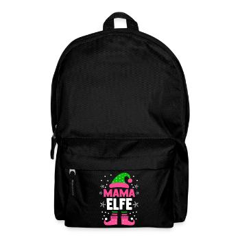 Christmas, family, mother, mom, elf - Backpack - black - Front