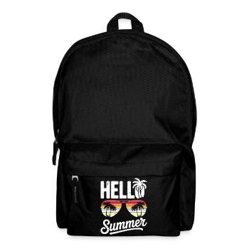 Hello Summer Retro Vintage Sunglass - Rucksack - Schwarz - Vorne