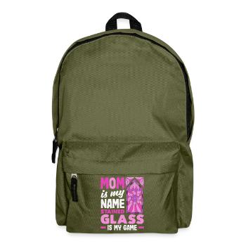 Art du vitrail Artiste du vitrail - Sac à dos - vert olive - Devant
