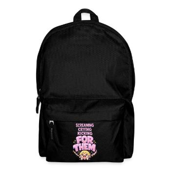 Anime-fangirl Schreit Anime-reaktion - Rucksack - Schwarz - Vorne