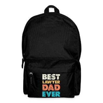 Best Lawyer Dad Ever - Rucksack - Schwarz - Vorne