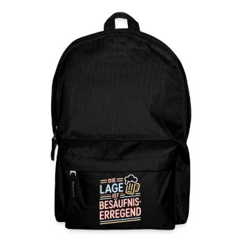 The location is drunken booze party beer - Backpack - black - Front