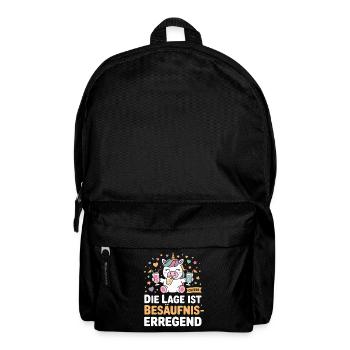 The location is drunken booze party beer - Backpack - black - Front